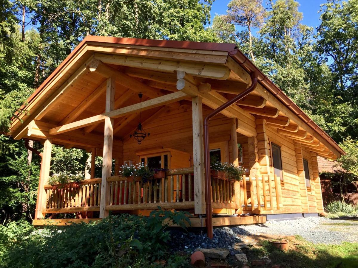 Chalet Blockhaus Mit Beheizbarem Badefass Und Infrarotsauna Auf Der Terrasse